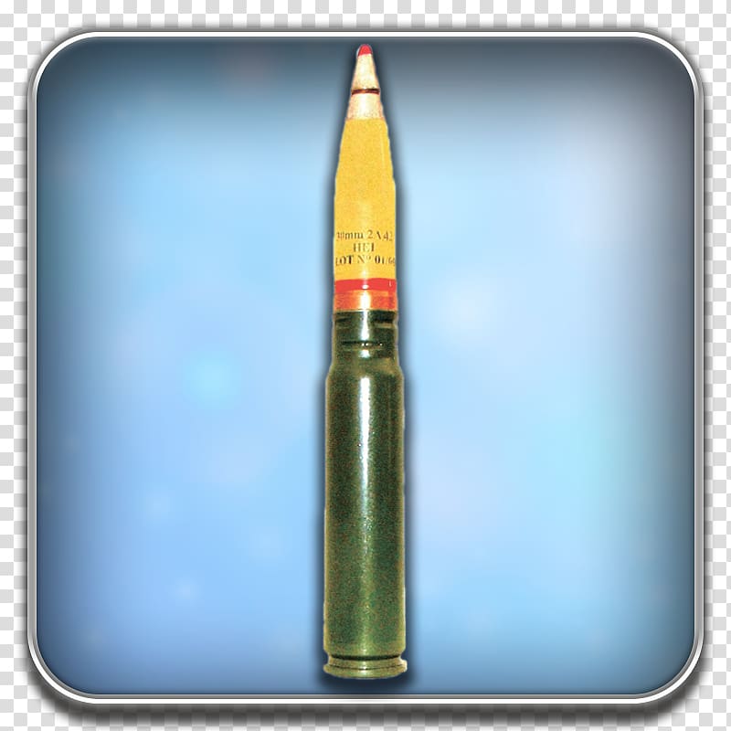 Bullet 30 mm caliber Shipunov 2A42 Ammunition 2А72, ammunition transparent background PNG clipart