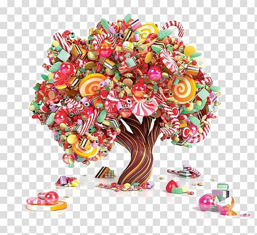 candy trees transparent background PNG clipart