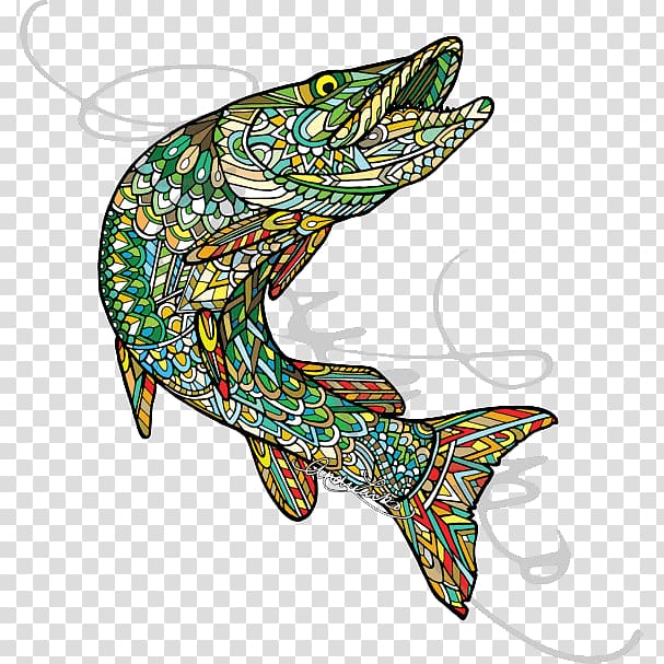 Sticker Fly fishing Decal Muskellunge, Fishing transparent background PNG clipart