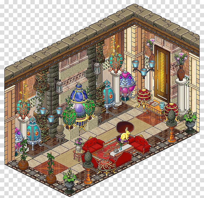 Habbo Pixel art Room, i\'ll send you the money transparent background PNG clipart