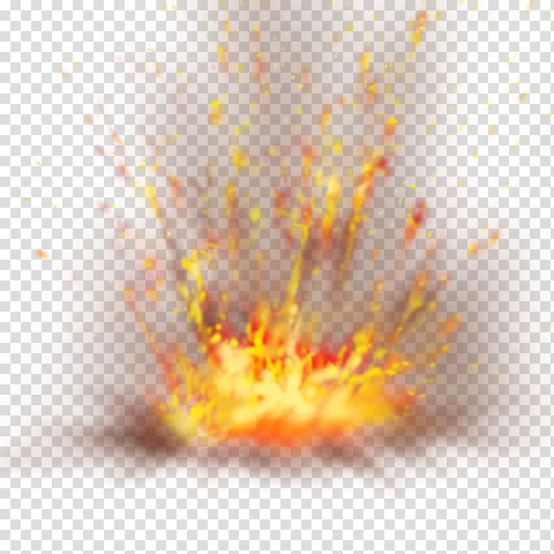 Yellow Close-up Computer , explosion transparent background PNG clipart