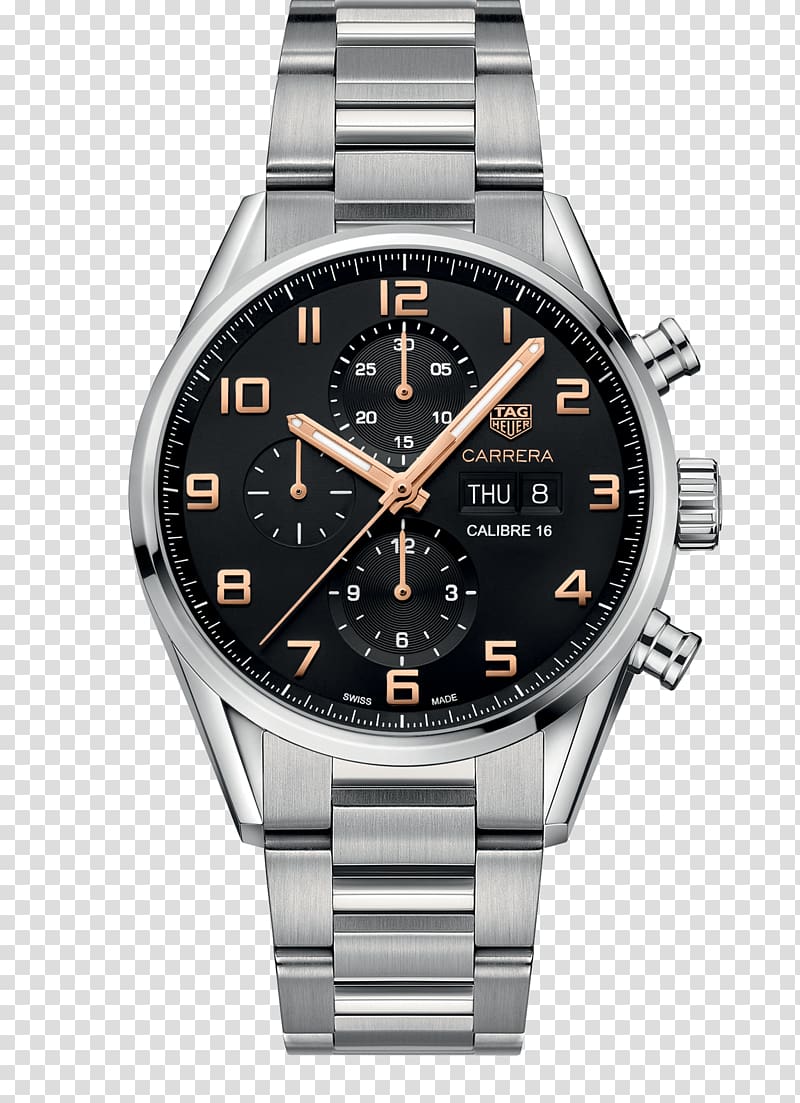 TAG Heuer Carrera Calibre 16 Day-Date Chronograph Watch Jewellery, watch transparent background PNG clipart