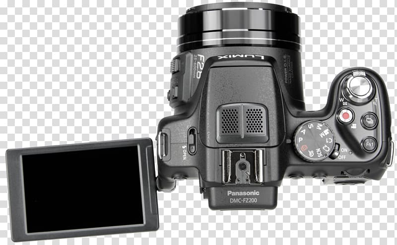 Digital SLR Panasonic Lumix DMC-FZ200 Camera lens, camera lens transparent background PNG clipart