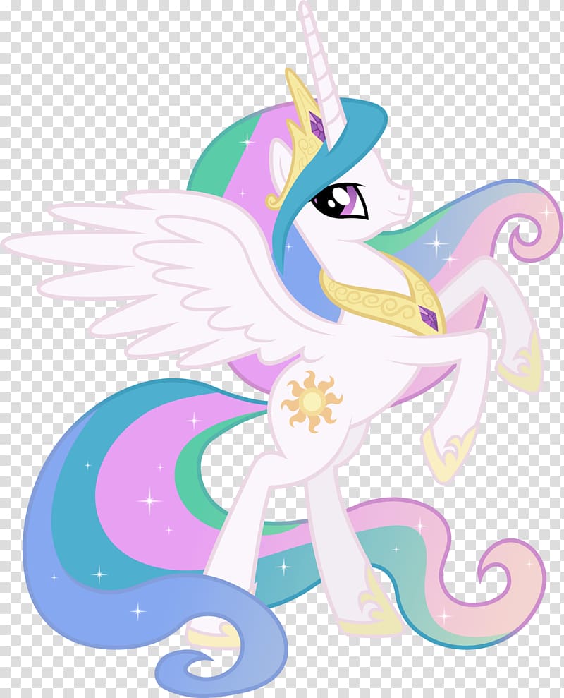 Pony Princess Celestia Princess Luna Rainbow Dash , unicorn princess transparent background PNG clipart