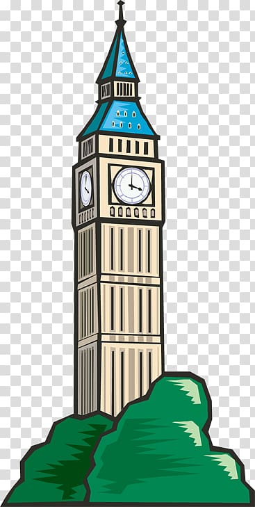 Big Ben Clock tower Bell tower , Town Sign transparent background PNG clipart