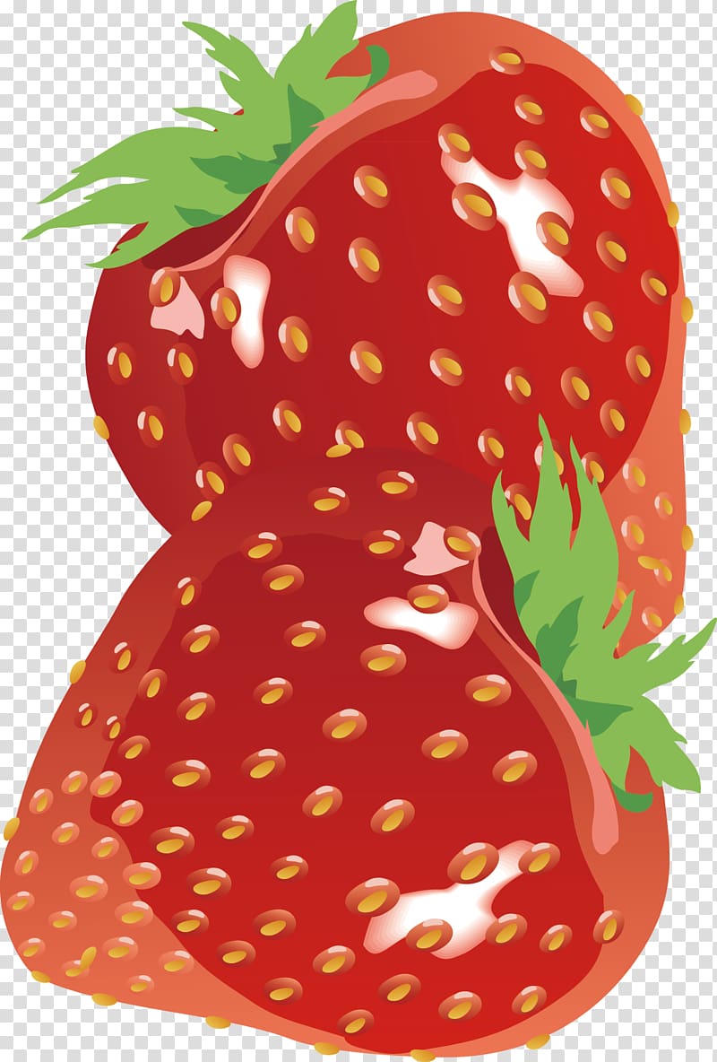 Strawberry Aedmaasikas, Strawberry decorative design transparent background PNG clipart