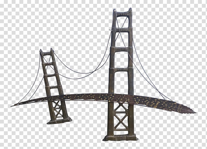 Golden Gate Bridge Art Wall decal, Golden Gate bridge transparent background PNG clipart