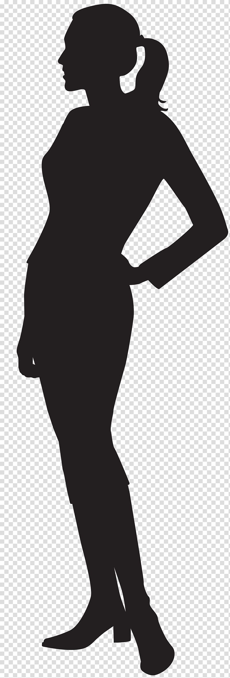 woman logo, Silhouette , Female Silhouette transparent background PNG clipart