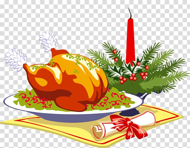 Sunday roast Turkey Christmas ham Christmas dinner , English Christmas transparent background PNG clipart