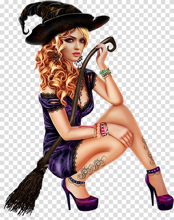 Witchcraft Woman, witch transparent background PNG clipart