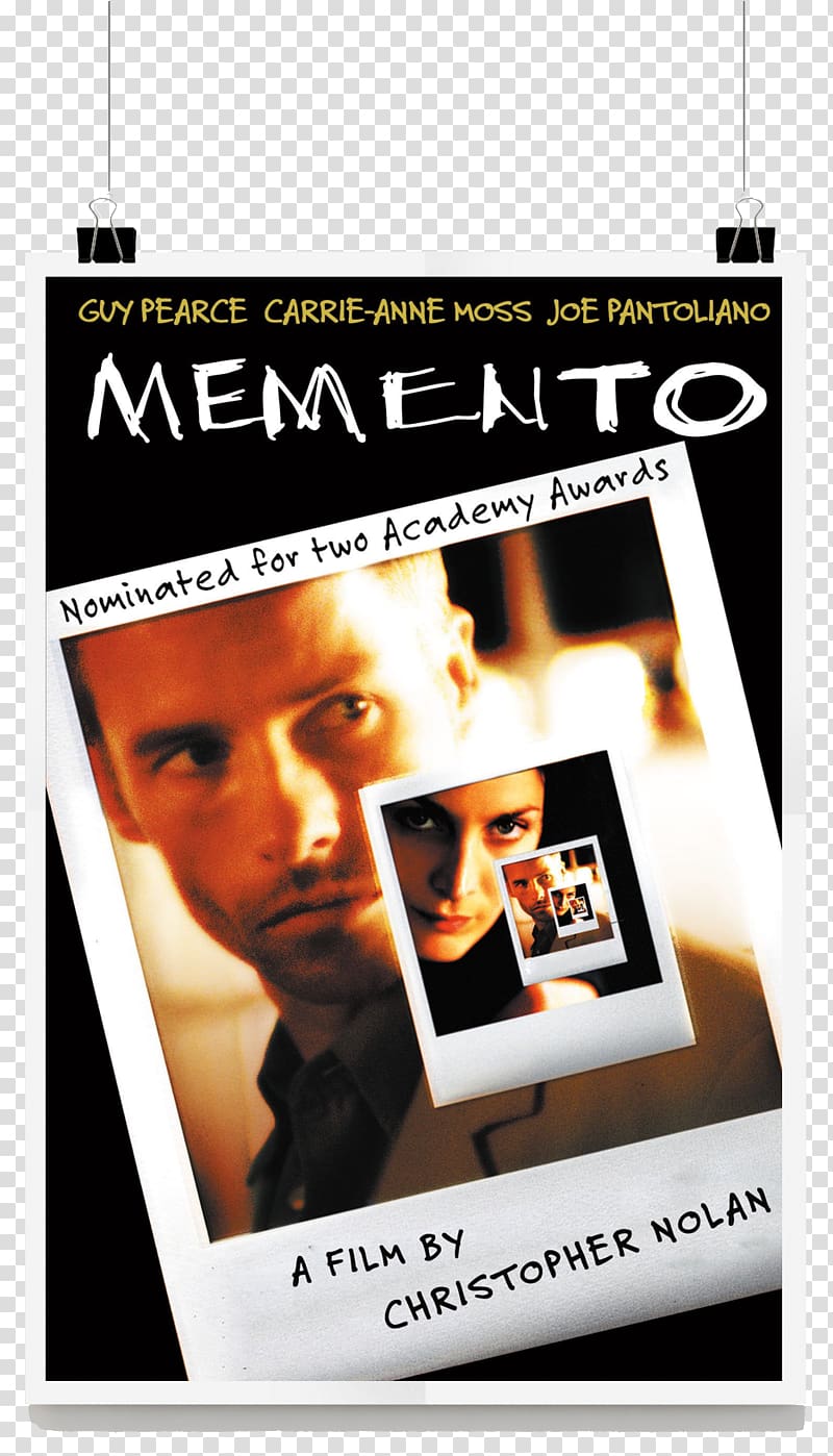 Christopher Nolan Memento Mori The Prestige Guy Pearce, Christopher Nolan transparent background PNG clipart