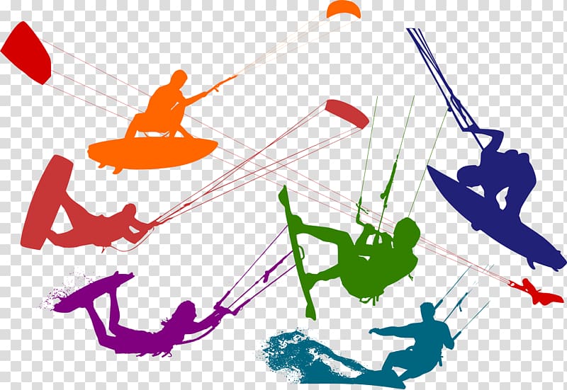 Kitesurfing Leading edge inflatable kite Kite landboarding, surfing transparent background PNG clipart