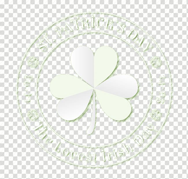 Circle Pattern, Fresh white clover transparent background PNG clipart