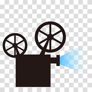 Black reel-to-reel video camera, Movie camera Film , Movie projector  assignment transparent background PNG clipart