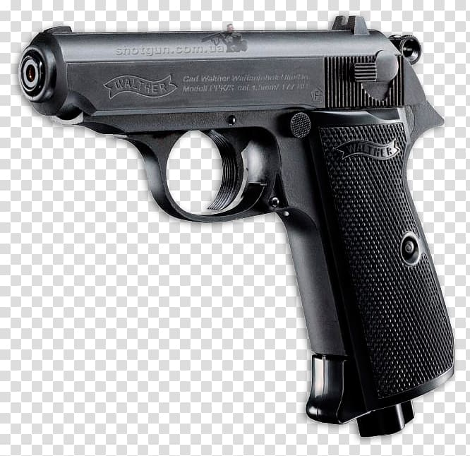 Pistolet Walther PPK Carl Walther GmbH Firearm, weapon transparent background PNG clipart