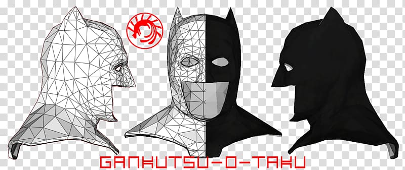 Batman Black Mask Robin Flash Paper model, batman transparent background PNG clipart