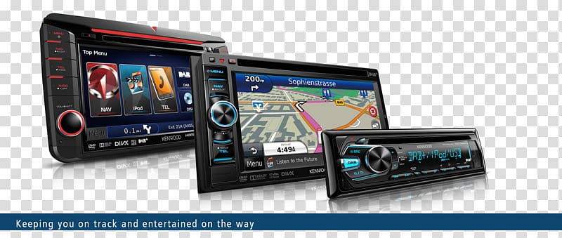 Car GPS Navigation Systems Vehicle audio Kenwood Corporation Automotive navigation system, audio speakers transparent background PNG clipart