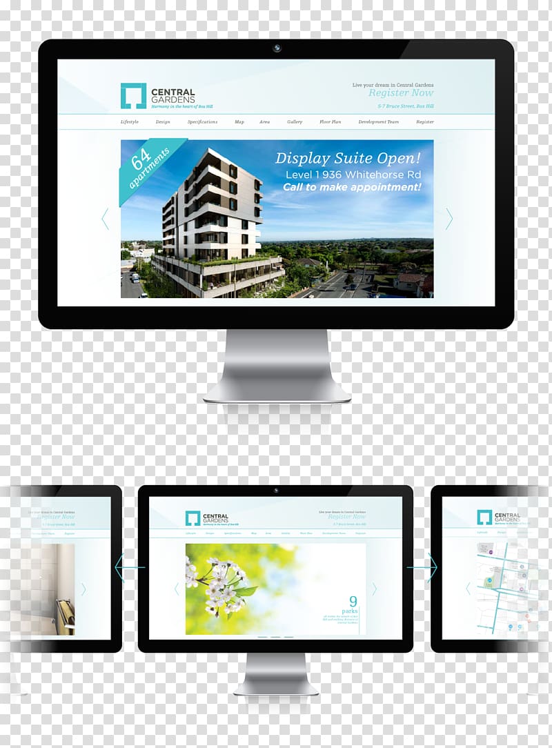Computer Monitors Multimedia Website Product design, creative garden transparent background PNG clipart