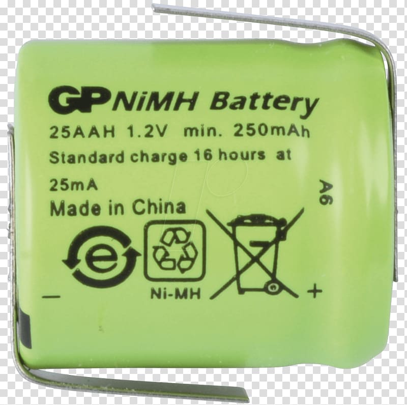 Nickel–metal hydride battery Rechargeable battery Electric battery Volt Ampere hour, Gp transparent background PNG clipart