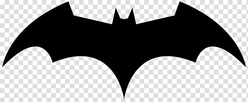 black Batman logo , Batman Logo Superhero , batman arkham origins transparent background PNG clipart