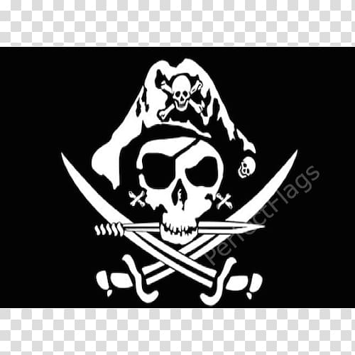 Jolly Roger Piracy Davy Jones Skull Flag, skull transparent background PNG clipart
