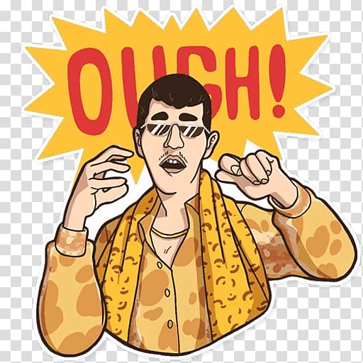 Telegram Sticker PPAP Pen-Pineapple-Apple-Pen , others transparent background PNG clipart