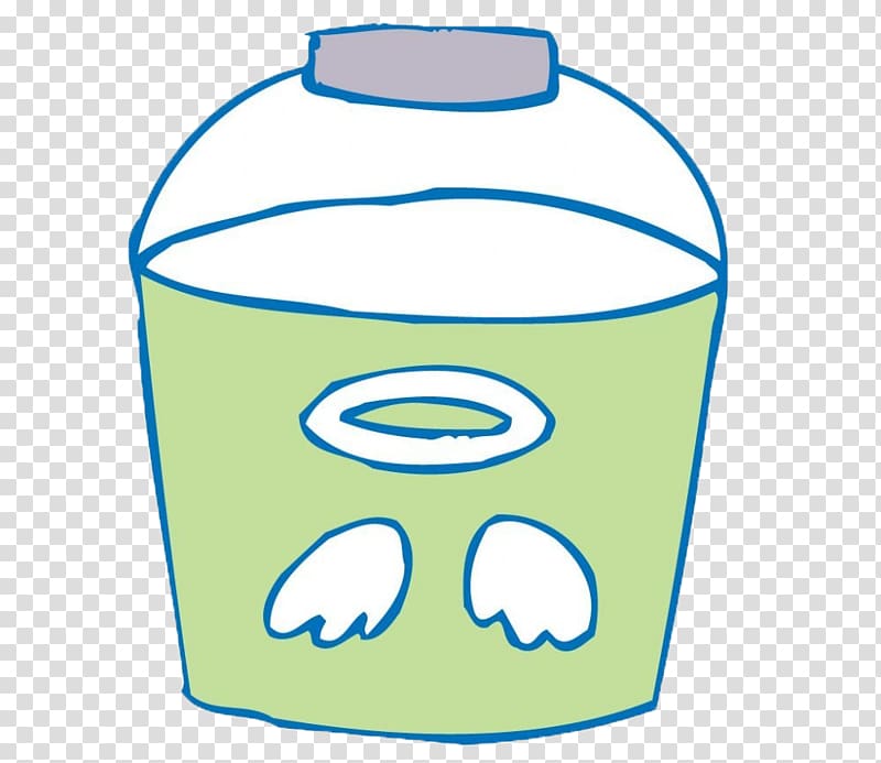 Bucket Cartoon Paint, Hand-painted bucket transparent background PNG clipart