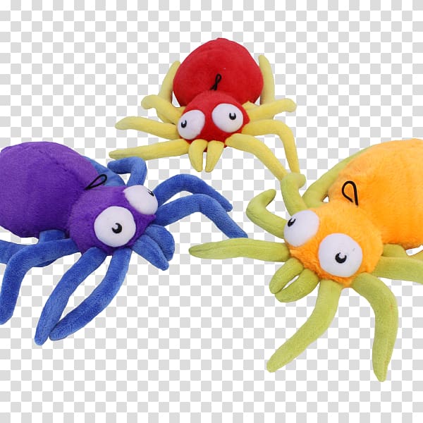 Plush Dog Toys Spider Stuffed Animals & Cuddly Toys, Dog transparent background PNG clipart