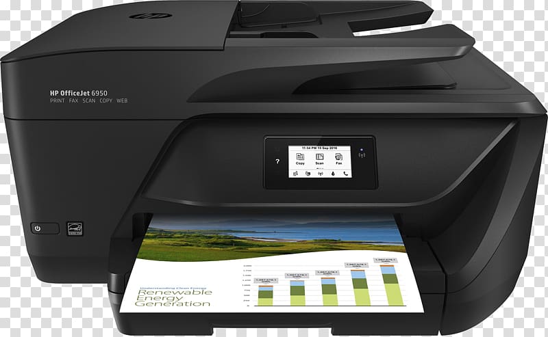 Hewlett-Packard HP Officejet 6950 Multi-function printer, hewlett-packard transparent background PNG clipart