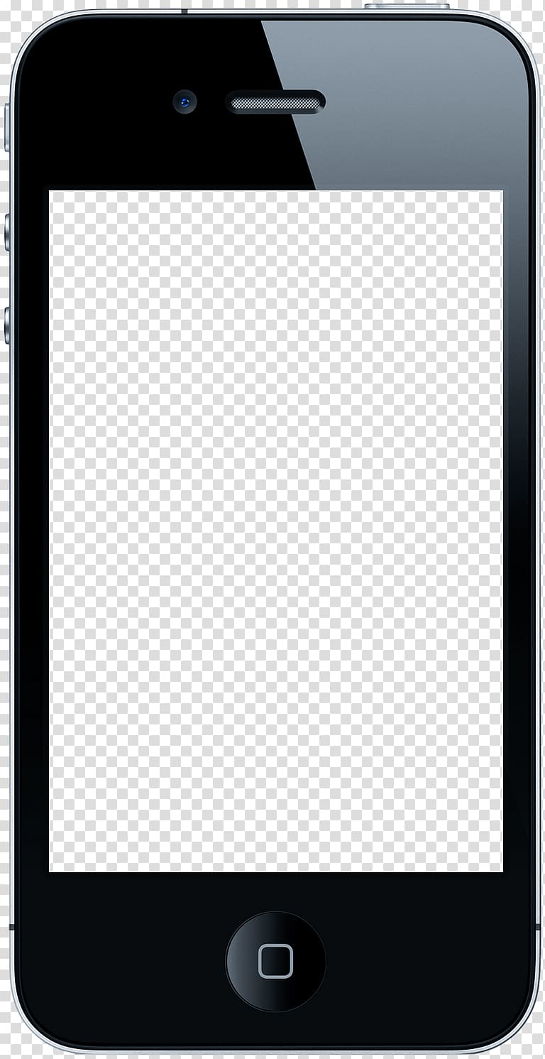 black iPhone 4, Portrait Iphone transparent background PNG clipart