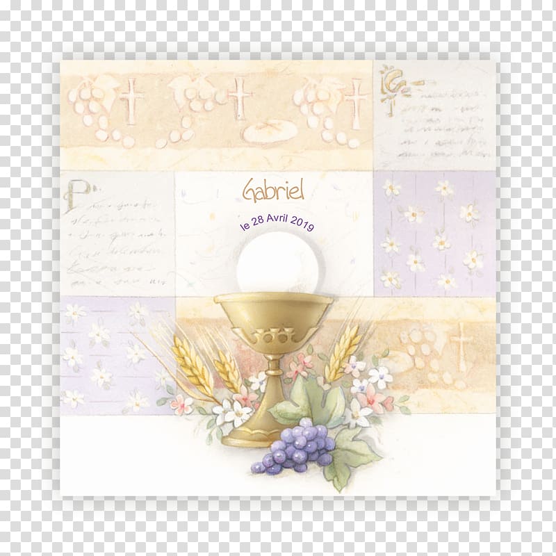 In memoriam card First Communion France Communion solennelle, france transparent background PNG clipart