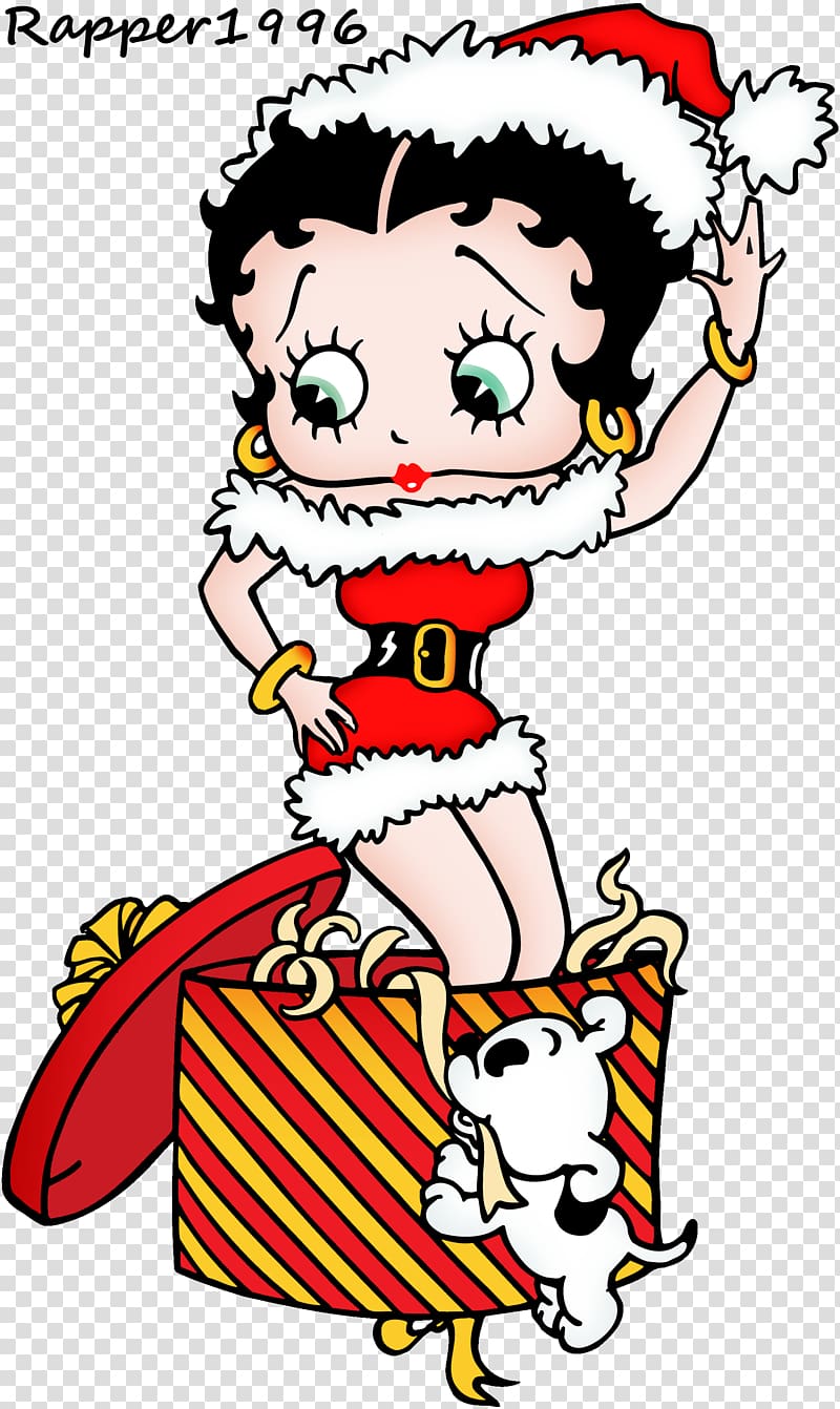 betty boop christmas coloring pages