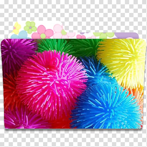 magenta flower aster, Folder Flower, assorted-color plastic balls transparent background PNG clipart