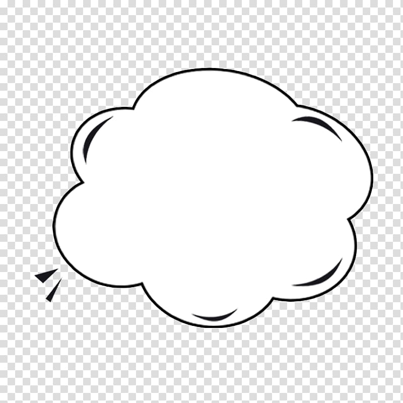 white conversation cloud , Black and white Circle Area Pattern, Black and white clouds dialog box transparent background PNG clipart