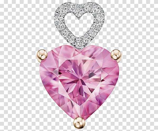 Jewellery Pendant Diamond Swarovski AG, Swarovski Jewellery Heart Pendant transparent background PNG clipart