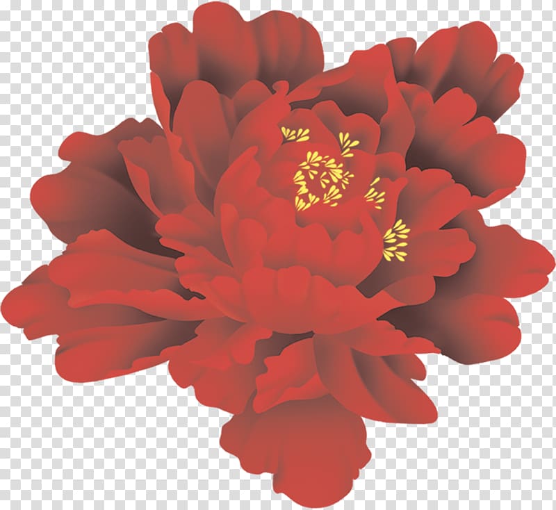 Chinese New Year Moutan peony Chinese zodiac Flower, peony transparent background PNG clipart