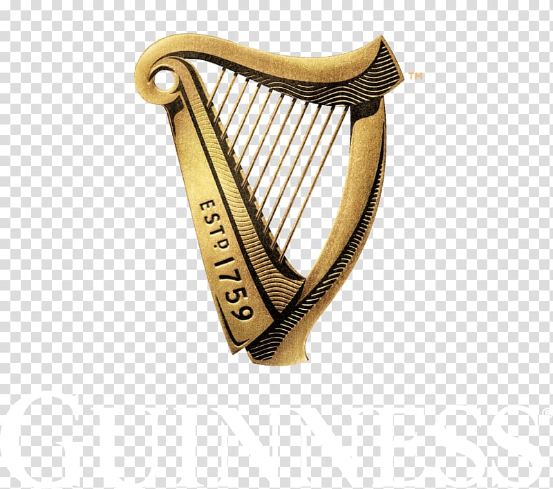 brown harp illustration with text overlay, Guinness Harp Lager Beer Black and Tan T-shirt, harp transparent background PNG clipart
