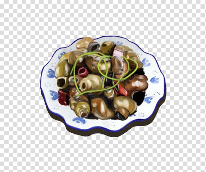Ningbo Home Cooking Food, Plate of the snail transparent background PNG clipart