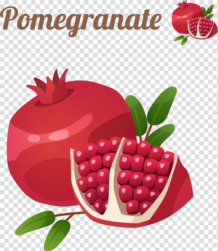 Pomegranate Cartoon Fruit Icon, cartoon pomegranate transparent background PNG clipart