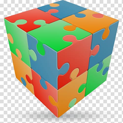 Jigsaw Puzzles Puzz 3D V-Cube 7 Rubik's Cube, cube transparent background PNG clipart