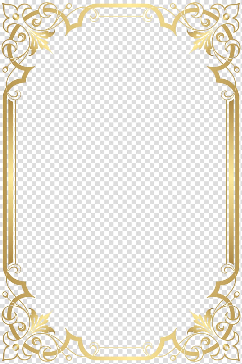 22+ High Quality Transparent Background Border Gold Frame Png Pics