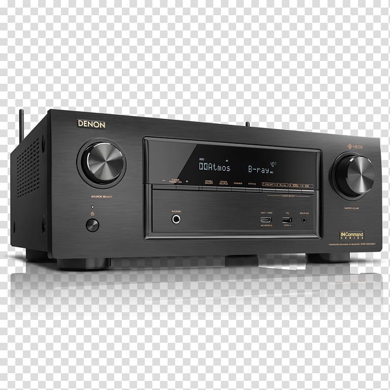 Denon AVR-X3400H 7.2 Channel AV Receiver Denon AVR X3400H Dolby Atmos, others transparent background PNG clipart
