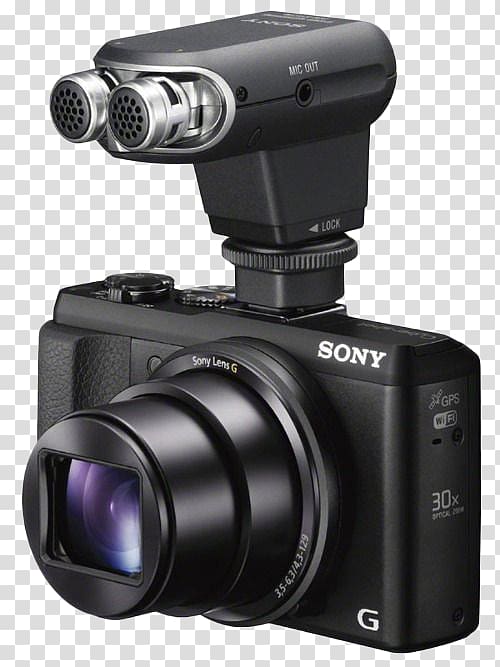 Sony Cyber-shot DSC-RX100 Sony Cyber-shot DSC-HX50 Point-and-shoot camera Zoom lens, High-profile Sony camera transparent background PNG clipart