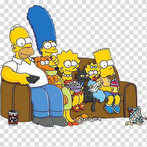 Homer Simpson Bart Simpson Marge Simpson Lisa Simpson, the simpsons transparent background PNG clipart
