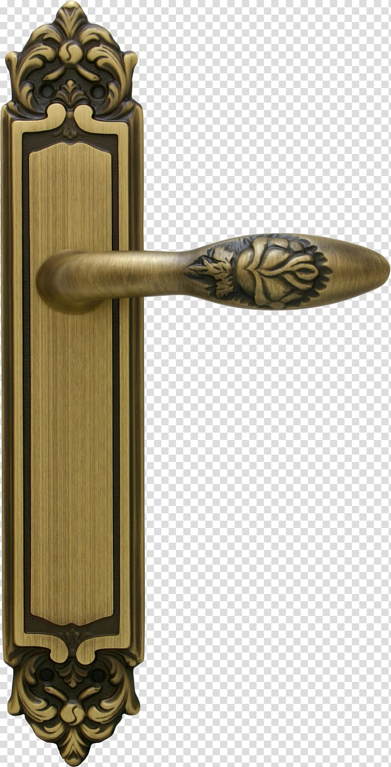 Brass Italy Door handle Door furniture, Brass transparent background PNG clipart