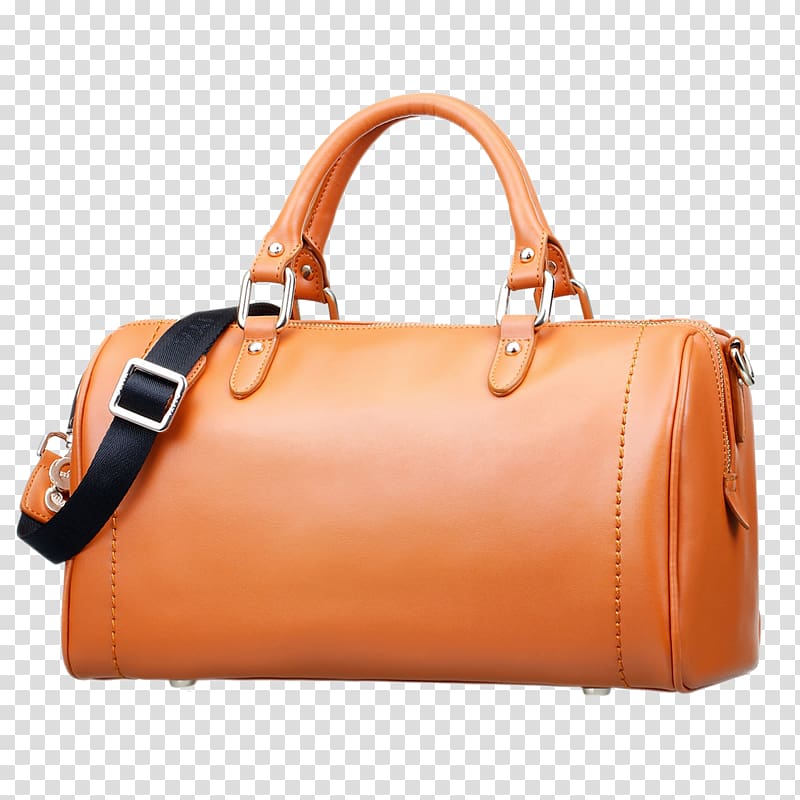 Handbag Orange, Orange handbag transparent background PNG clipart