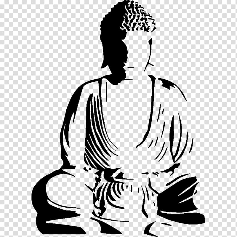 black and white of buddha icon shape 21773658 Vector Art at Vecteezy-omiya.com.vn