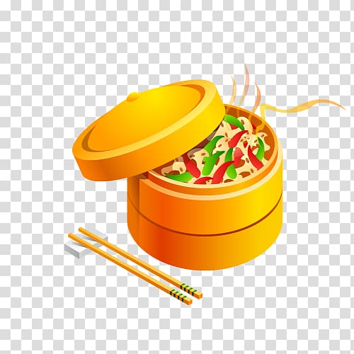 Chinese cuisine Asian cuisine Thai fried rice Take-out, rice steamer transparent background PNG clipart