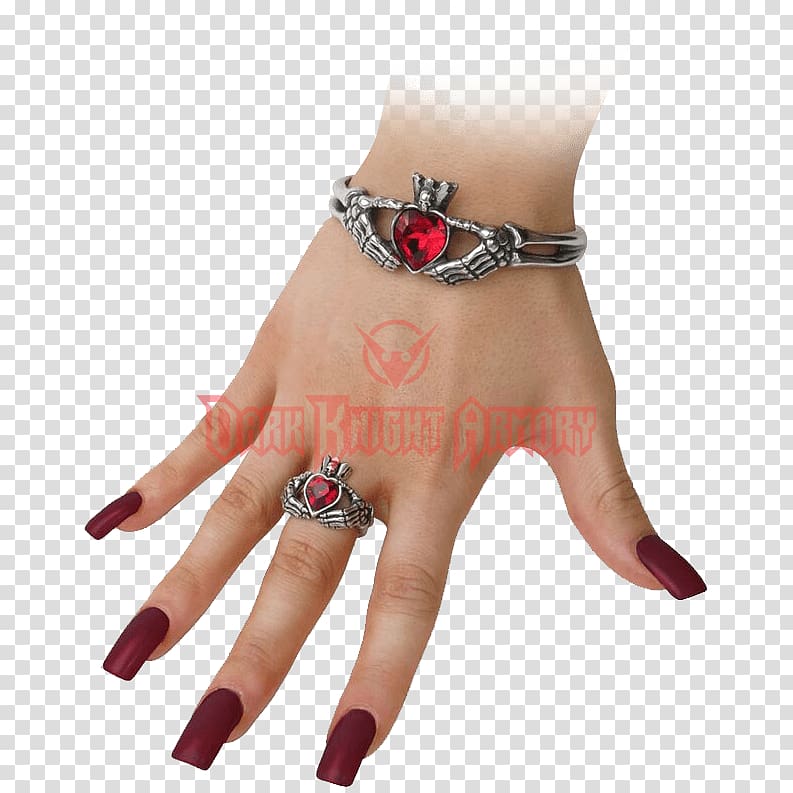 Claddagh ring Bracelet English pewter Alchemy Gothic, ring transparent background PNG clipart