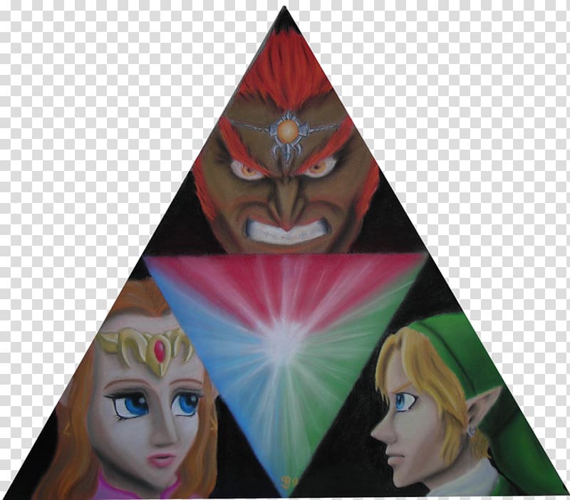 The Legend of Zelda: Ocarina of Time Link Triforce Artist, Triforce Of Courage transparent background PNG clipart